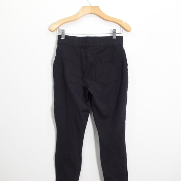 Spanx Crop Pants Medium Black Skinny Jeggings Ankle Stretch Casual Pull On - Picture 7 of 13